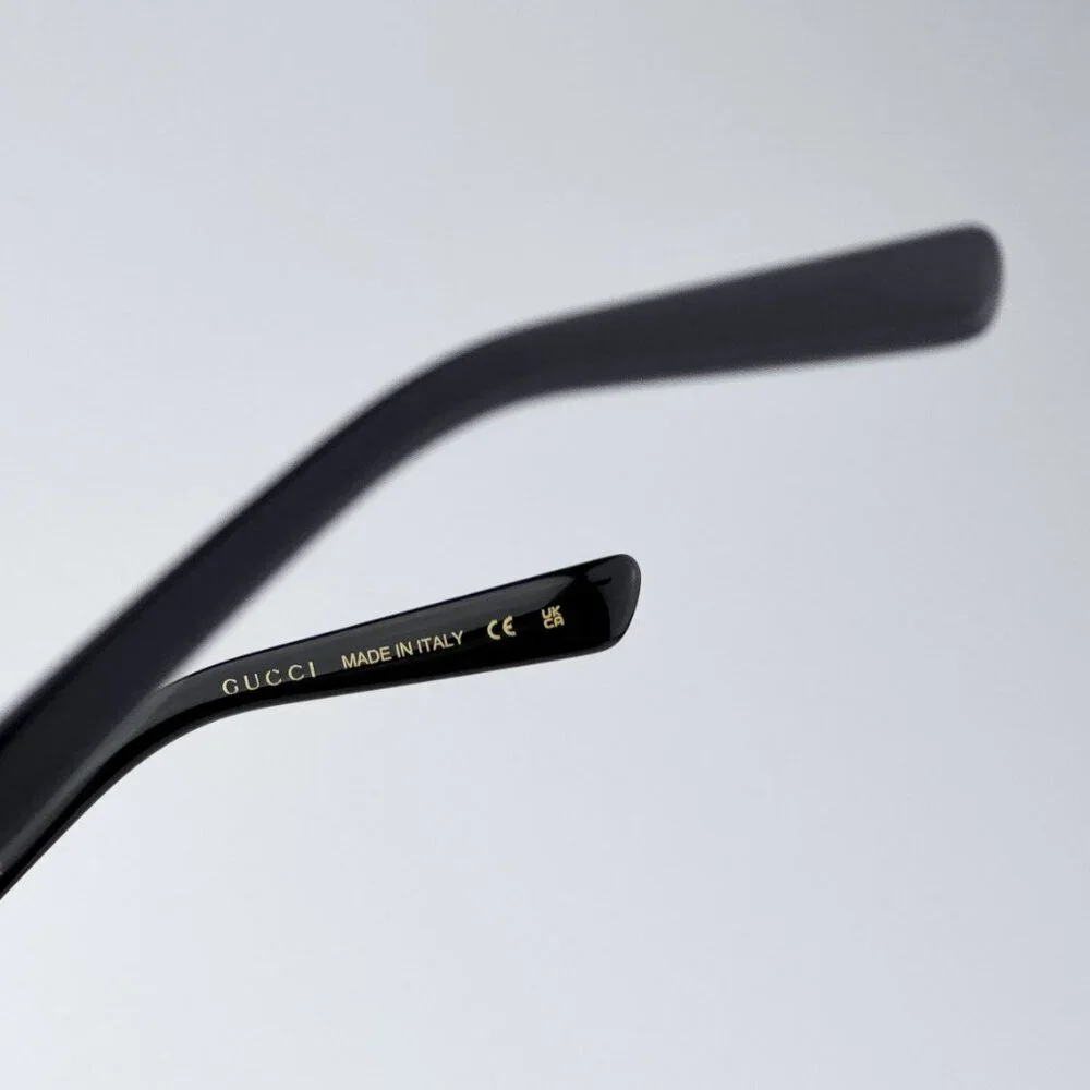 Gucci GG1448O 001 BRAND NEW Eyeglasses Gold Rectangle Unisex